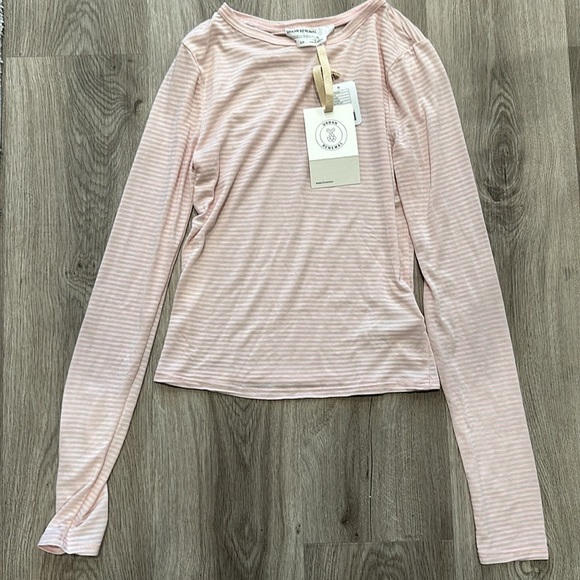 NWOT Urban Outfitters Urban Renewal Remnants Striped Long Sleeve Baby Tee Small - Picture 5 of 7